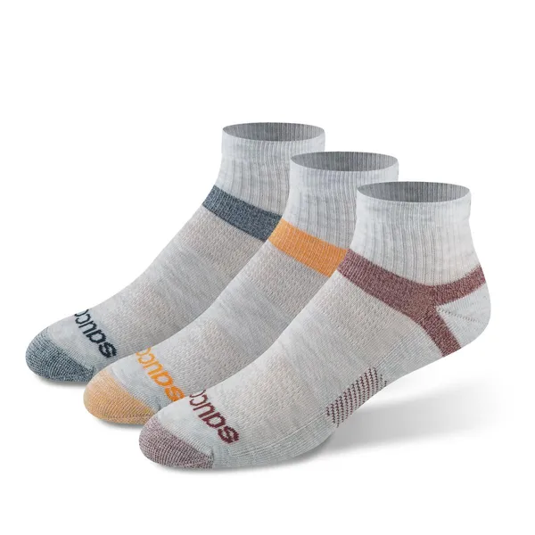 Saucony 3 Pack Quarters Grey