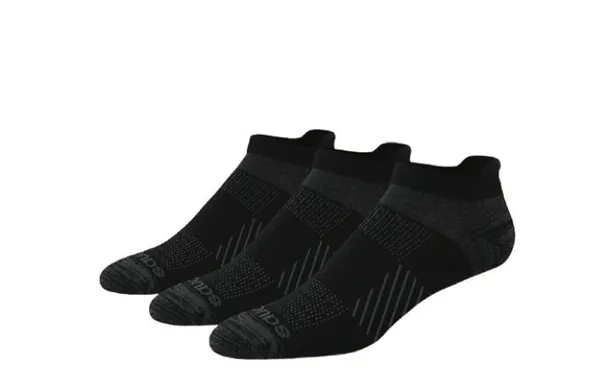 Saucony 3 Pack No Show Tab Black