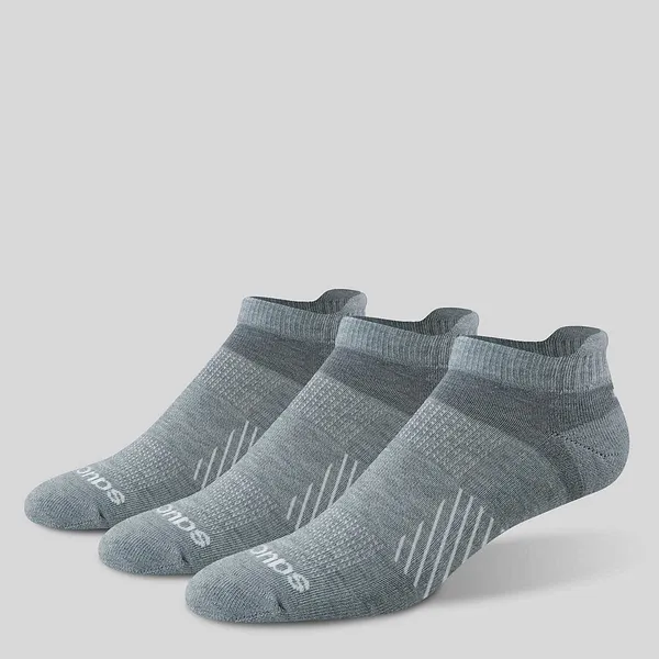 Saucony 3 Pack No Show Tab Grey