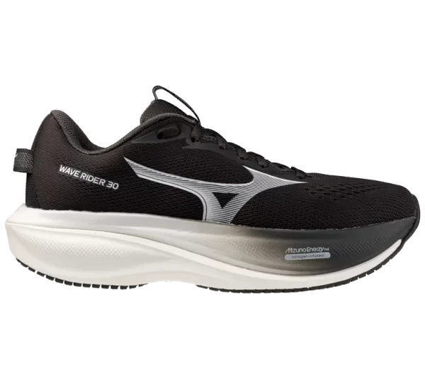 Mizuno Women's Wave Rider 30 BLACK SAND-WHITE