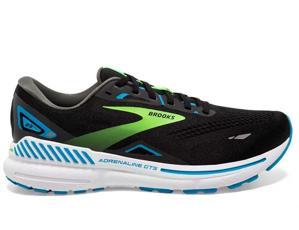 Brooks Men's Adrenaline GTS 23 Black/Blue/Green