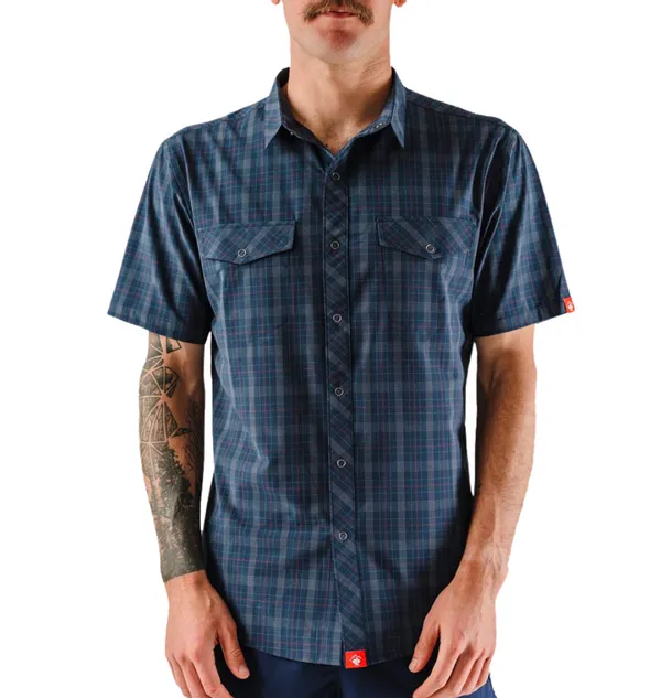 Rabbit Men's High Country SS Dress Blues Plaid
