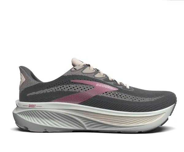 Brooks Women's Ghost 17 PoppySeed/Pink/Bluewash