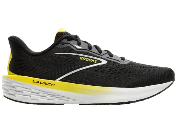 Brooks Men's Launch 12 Black/Silver/Yellow