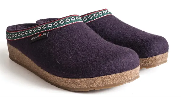 Haflinger Grizzly GZ Clog Eggplant
