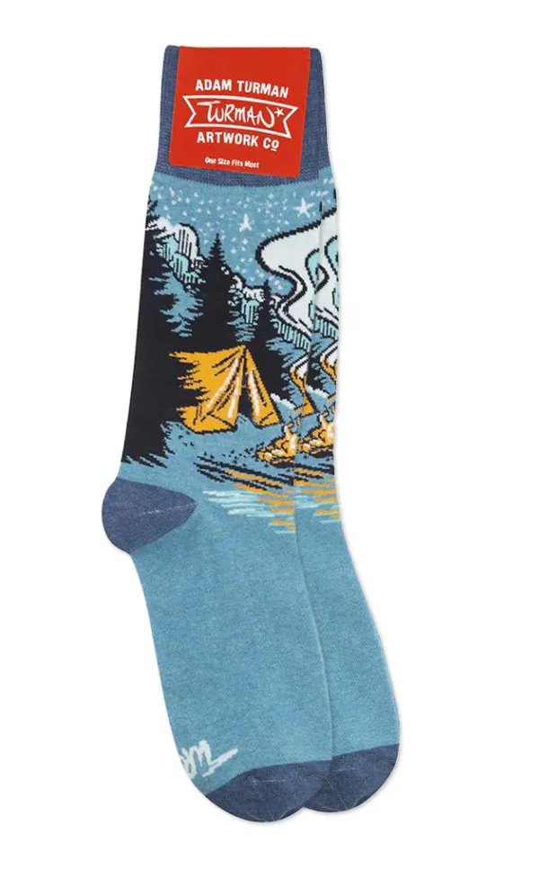 Adam Turman Artwork Co State Socks Campfire