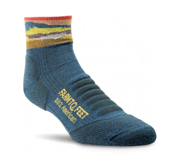 Farm to Feet Max Patch 1/4 Crew Denim