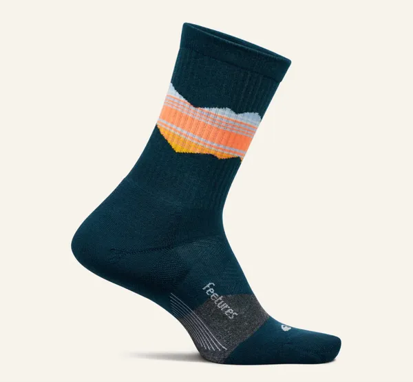 Feetures Trail Mini Crew Max Blue/Navy Blue