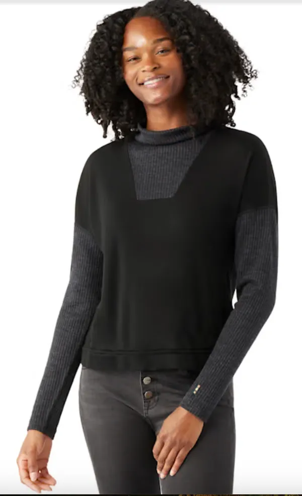 Smartwool Women's Thermal Merino Rib Top Black