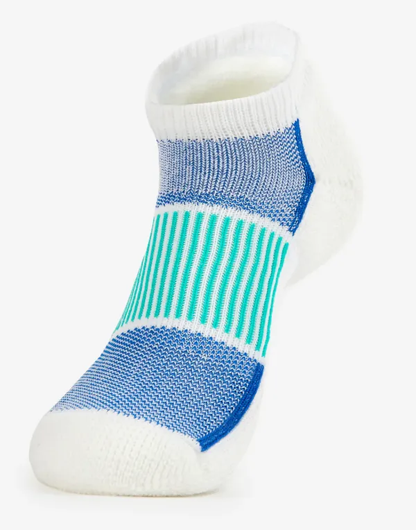 Thorlo Max Cushion Low-Cut White/Blue