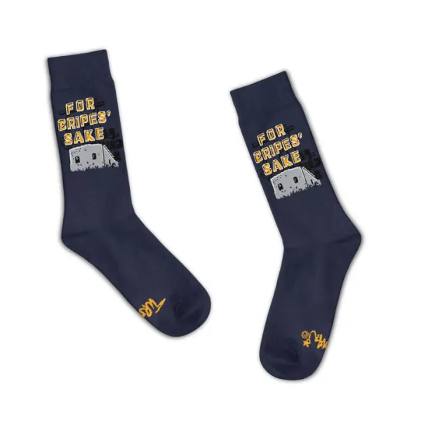 Adam Turman Artwork Co For Cripes Sake Navy Heather