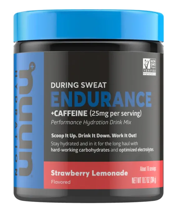 Nuun Hydration Endurance Hydration Strawberry Lemonade + Caffeine