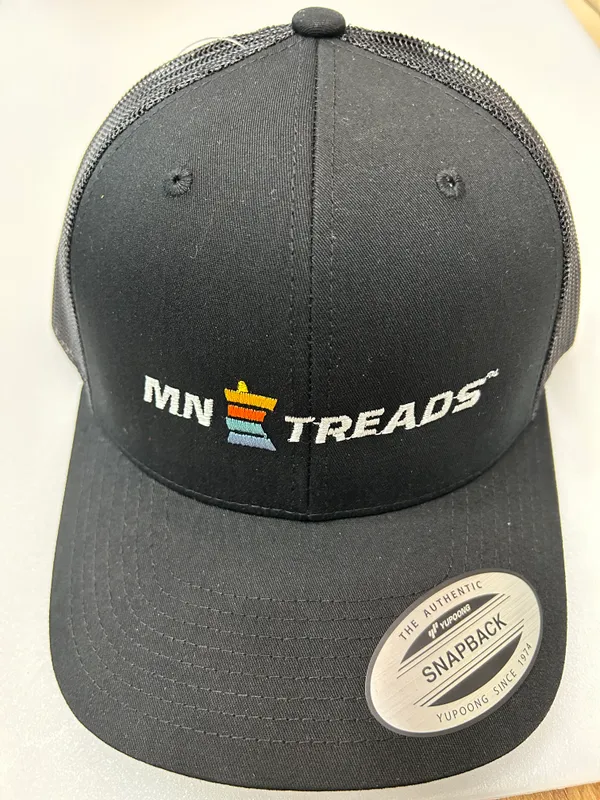 Minnesota Treads MN Treads Trucker Cap Black/Black