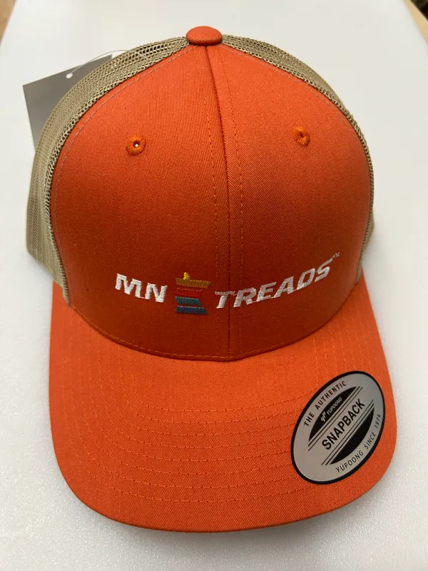 Minnesota Treads MN Treads Trucker Cap Rust Orange/Khaki