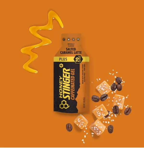 Honey Stinger Energy Gel Caffeinated Energy Salted Caramel Latte