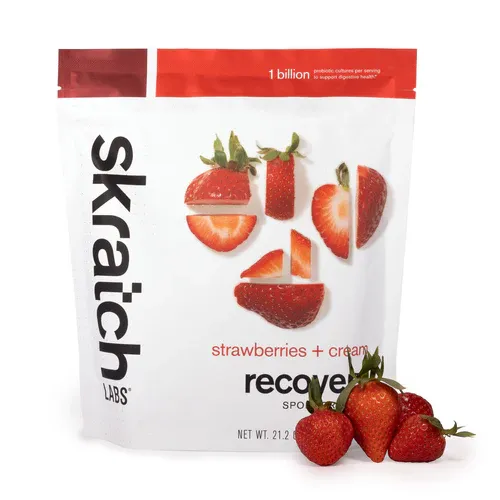 Skratch Labs Recovery Sport Drink Mix Strawberries + Cream