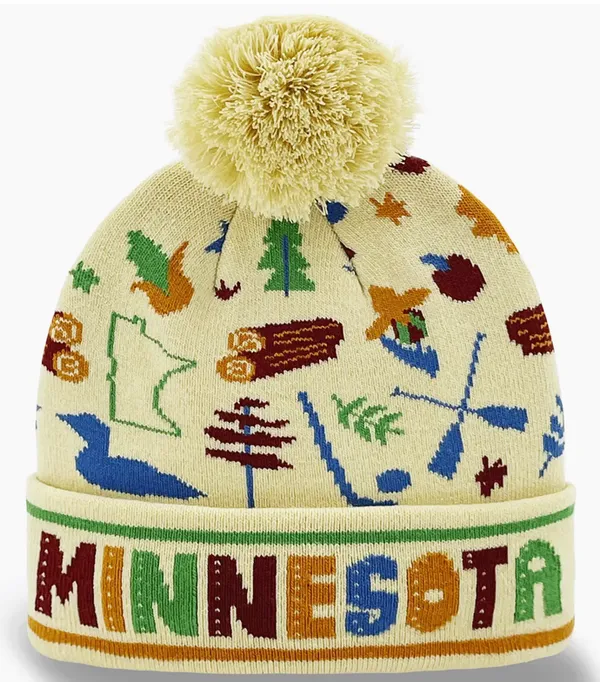 Minnesota Treads MN State Icon Beanie Yellow
