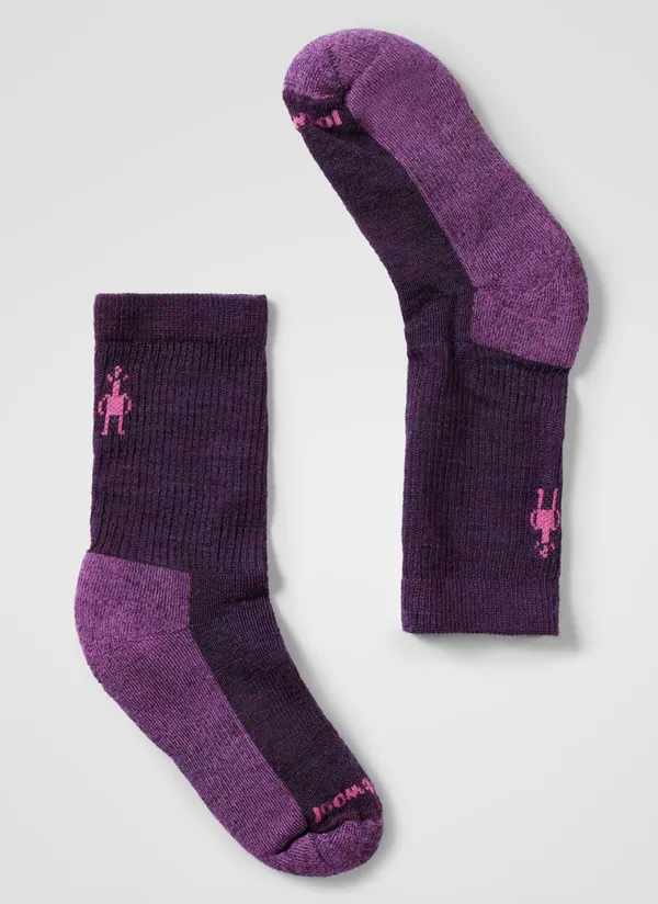 Smartwool Kids' Hike Crew Socks Purple