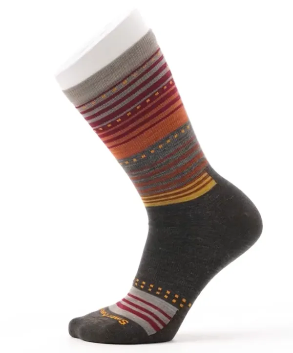 Smartwool Everyday Stitch Stripe Crew Socks Brown