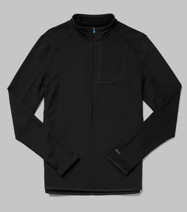 Janji Men's Rover Merino HalfZip Midnight