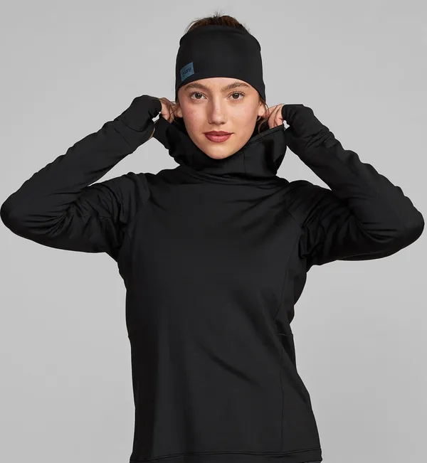 Janji Women's Rover Merino Hoodie Midnight