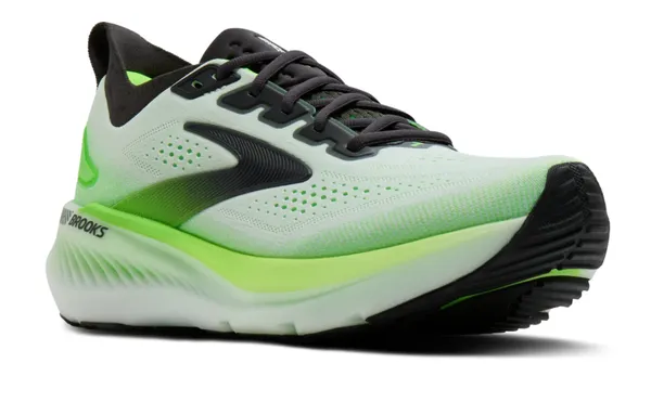 Brooks Men's Glycerin 23 White/Phantom/Green Gecko