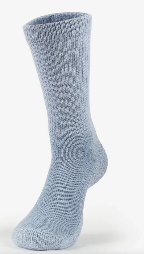 Thorlo Crew Diabetic Socks Soft Blue