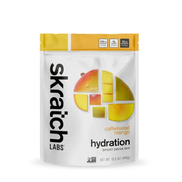 Skratch Labs Hydration Drink Mix Mango w/ Caffeine