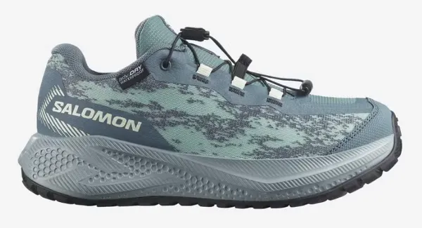 Salomon Kids AERO GRVL WATERPROOF Stormy Weather / Lichen / Clearly Aqua