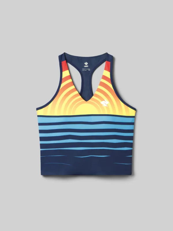 Rabbit Women's Go Time Crop Sunrise