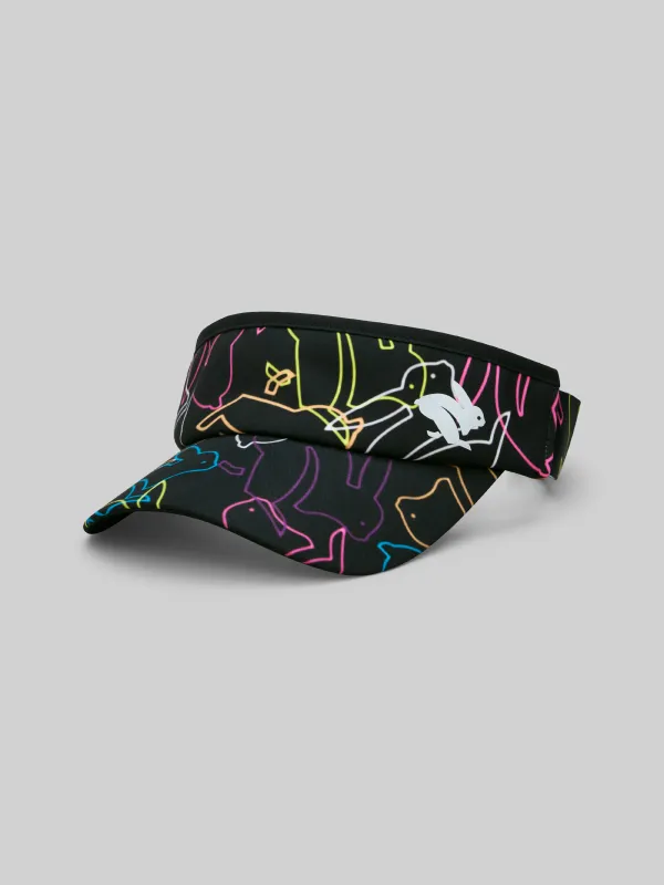 Rabbit Adjustable Visor Neon Bunny