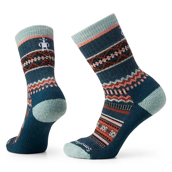 Smartwool Everyday Cozy Snowed In Sweater Crew Socks Blue