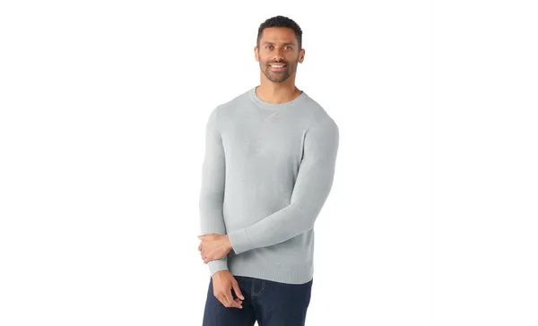 Smartwool Men's Sparwood Crew Sweater Light Gray