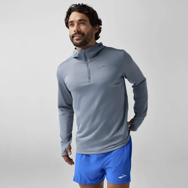 Brooks Notch Thermal Hoodie Dark Blue