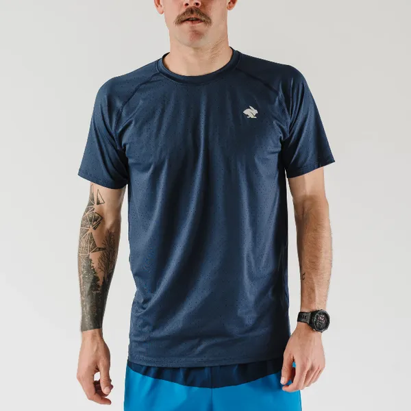 Rabbit Men's EZ tee perf SS Blue