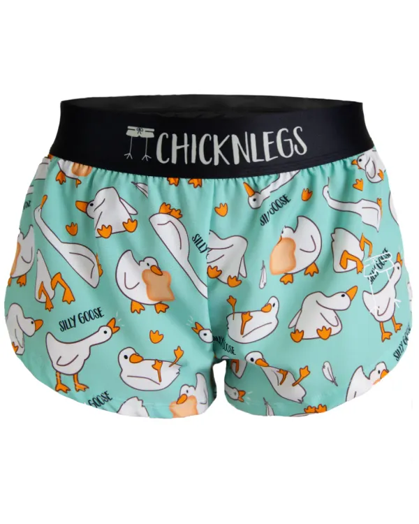 Chickenlegs 1.5" Split Shorts Silly Goose