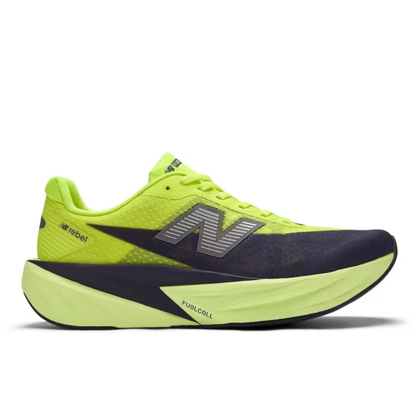 New Balance Men's Fuelcell Rebel v5 Alkaline green/boysenberry/silver metallic