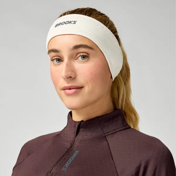 Brooks Momentum Thermal Headband White