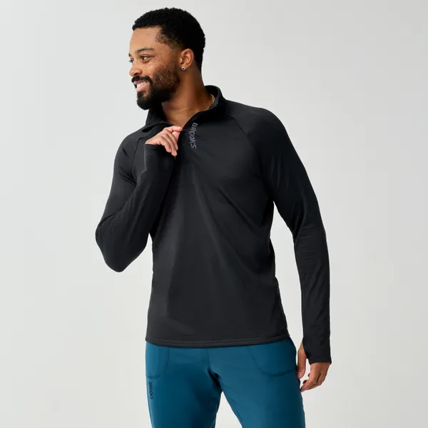 Brooks Men's Momentum Thermal 1/2 Zip Black