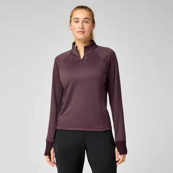 Brooks Women's Momentum Thermal 1/2 Zip Cocoa