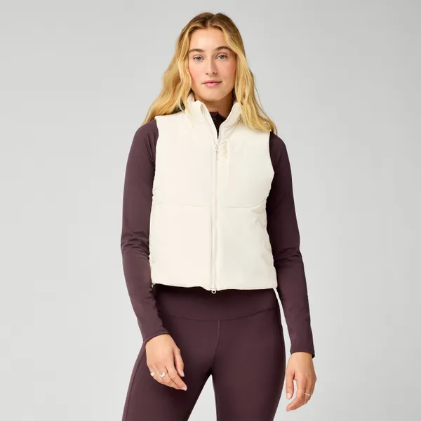 Brooks Women's Movement Insulated Crop Vest White