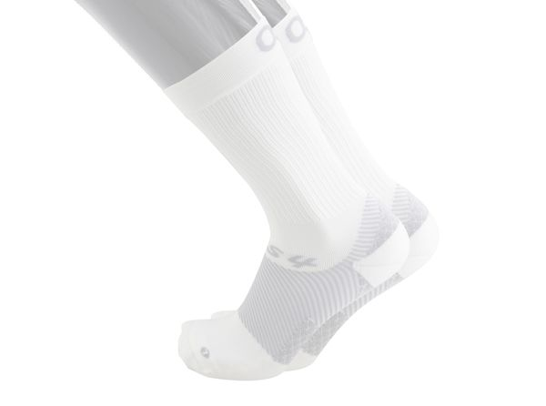 OS1st FS4 Plantar Fasciitis - Crew Sock White Small