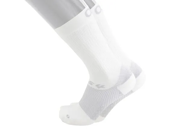 OS1st FS4 Plantar Fasciitis - Crew Sock White XLarge