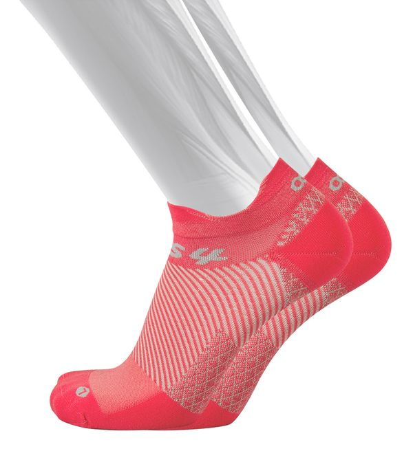OS1st FS4 Plantar Fasciitis - No Show Sock Coral Small