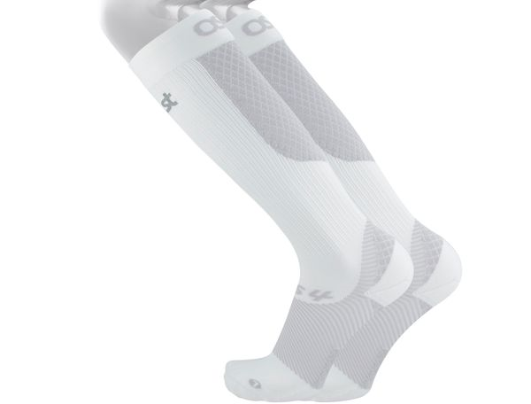 OS1st FS4+ Over the Calf Compression Bracing Sock White Large