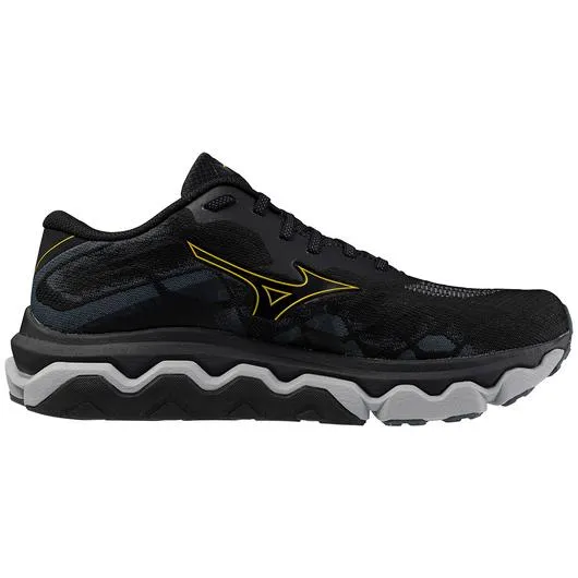 Mizuno Men's WAVE HORIZON 7 BLACK-CITRUS