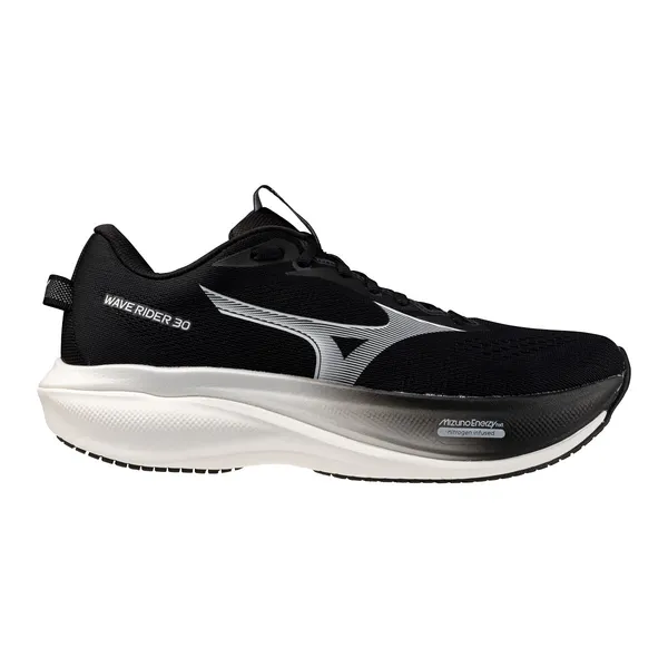 Mizuno Men's Wave Rider 30 BLACK-WHITE