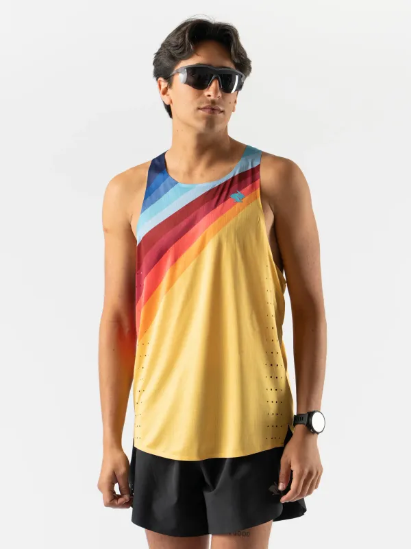 Rabbit Go Time Singlet Solar Stripe