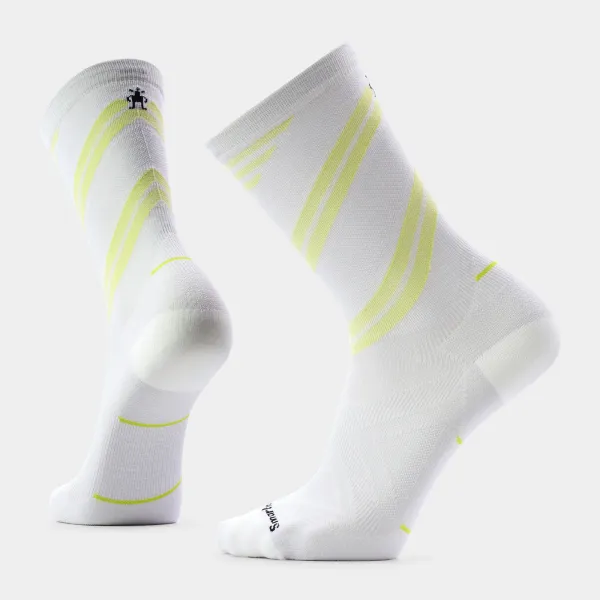 Smartwool Run Pattern Crew White