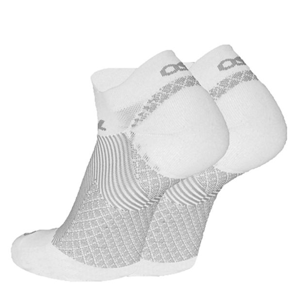 OS1st FS4 Plantar Fasciitis - No Show Sock White Large
